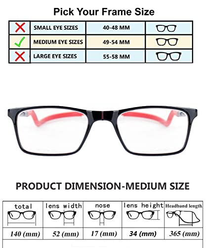 Image of Unisex Reading Glasses | Magnetic open from front | Adjustable Retainer length | Near vision power +1 +1.25 +1.50 +1.75 +2 +2.25 +2.50 +2.75 +3| Foldable| Free size
