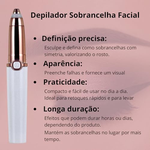 Kit Beleza Feminino e Depilação, Depilador Facial, 02 Toucas de Cetim, Removedor de Cravos