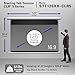 Elite Screens Starling Tab-Tension CLR 5, Swift-RC1,126-INCH Ceiling Light Rejecting (CLR) for Bright Rooms/Ambient Light Rejecting (ALR) UST Motorized Tab-Tension Projector Screen, STT126XH-CLR5