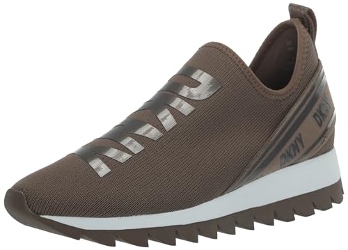 Image of DKNY Women's Abbi Knit Slip on Sneaker with Logo