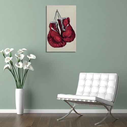 Affiche murale moderne boxe WIZIGM gants rétro déco 30x45 - 5