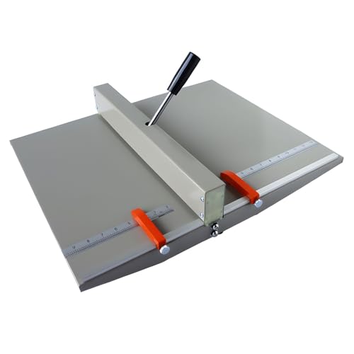 Banfluxion 18Inch / 460mm Manual Creasing Scoring Machine with 2 Magnetic Blocks Scorer Creaser for Paper, Cardstock, Photos, Files, Invitations (A3 Size Compatible)