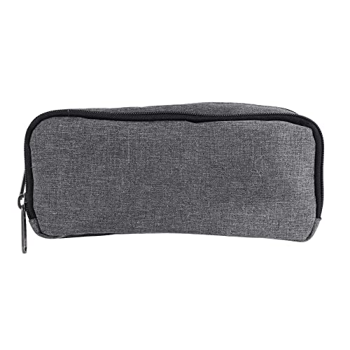 Osmond Estuche de LáPices de Gran Capacidad, Bolsa de Almacenamiento Oxford, Bolsa para Rotuladores, Bolsa de PapeleríA Simple, Organizador de Oficina Escolar, Gris
