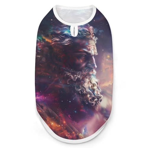 Image of Greek God Zeus Universe Dog Shirt Dogs Costume Cat Dog Pajamas Puppy Gift Pet Clothes Jacket for Small Large Dogs M