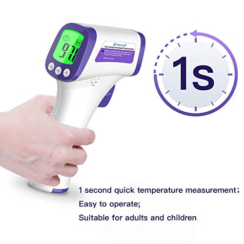 Shecare Touchless Infrared Forehead Thermometer Non-Contact Forehead Thermometer For Adults And Kids Medical Thermometer Touchless For Baby Fever Thermometer Digital Forehead Thermometer #TOP3
