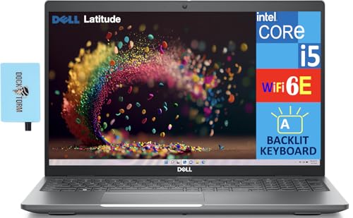 Image of Dell Latitude 5540 Business Laptop 15.6 inch FHD Display (Intel i5-1345U, 16GB DDR4, 512GB PCIe SSD, Intel Iris Xe, Backlit KB, 2 Thunderbolt 4, WiFi 6E, Webcam, Win 11 Pro) w /DKZ USB Port Expander