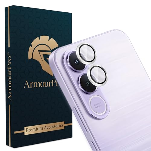 Image of ArmourPro Camera Lens Protector for Vivo V70 FE (6.83 Inches) Tough HD Individual Aluminum Alloy Rings 9H Camera Cover, Scratch-Resistant,Camera Lens Protection| Silver, 1 Pack