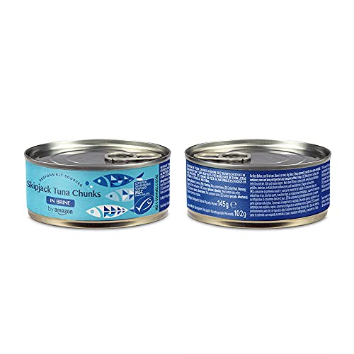 by Amazon Skipjack Tuna Chunks in Brine, 6 x 145g