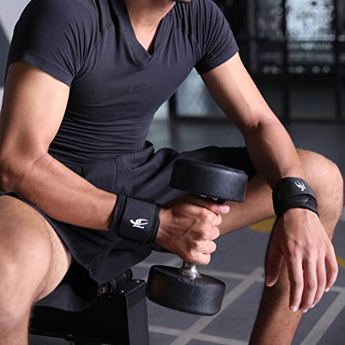 HiRui-2-PACK-Wrist-Compression-Strap-and-Wrist-Brace-Sport-Wrist-Support-for-Fitness-Weightlifting-Tendonitis-Carpal-Tunnel-Arthritis-Pain-Relief-Wear-Anywhere-UnisexAdjustable