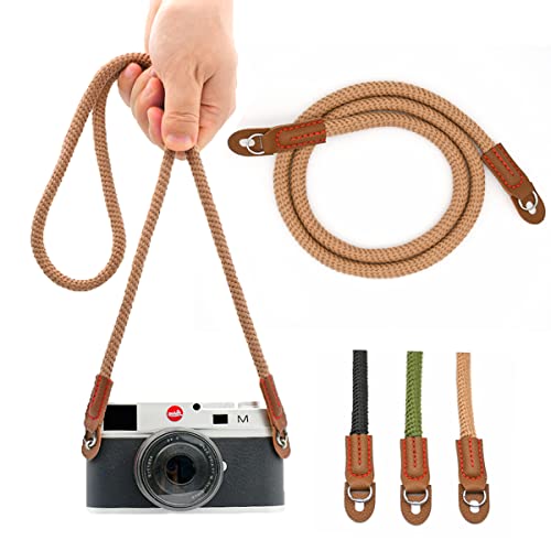 Eorefo Camera Strap Vintage 100Cm Camera Rope Strap Neck Shoulder Belt Strap For Mirrorless And Dslr Camera.(Brown) #TOP6
