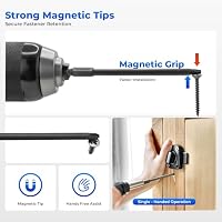 Steinwhale Impact Rated Screwdriver Bit Set, 3" & 4" Extended Long Magnetic Power Bits, Premium S2 Steel, Shock-Absorbing Design, 1/4" Hex Shank for Power Drill & Impact Driver (4 Inch Square) – Ansicht 9