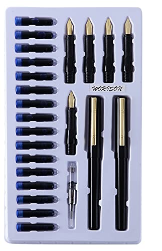 46% OFF on worison Calligraphy Pen Set with 5 Nibs,16 Ink Cartridges And 2 Pens 46% OFF on worison Calligraphy Pen Set with 5 Nibs,16 Ink Cartridges And 2 Pens