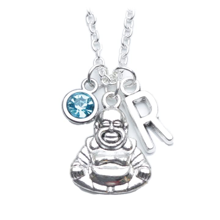 Laughing Buddha Budai Necklace - Good Luck & Happiness Necklace, Boho Jewellery, Spiritual Jewellery, Yoga Accessory,