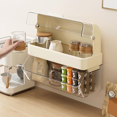 Solution de rangement double couche étanche à couvercle pour sachets de thé