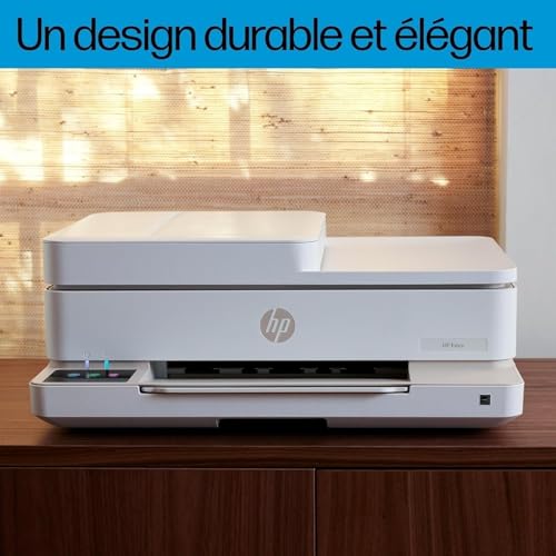 HP Envy 6520e, 714N9B, Imprimante Multifonction Jet d'encre A4, Couleur, Recto Verso Automatique, Jusqu'à 10 ppm, Wi-FI, Chargeur Automatique, Fax, 3 Mois de Forfait Instant Ink Gratuit, Portobello
