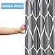 GRICOL Duschvorhang Wasserdicht 180 x 200 cm Badvorhang aus Polyester Stoff Waschbar Bad Vorhang mit 12 Ringe für Dusche und Badewanne Schwarz