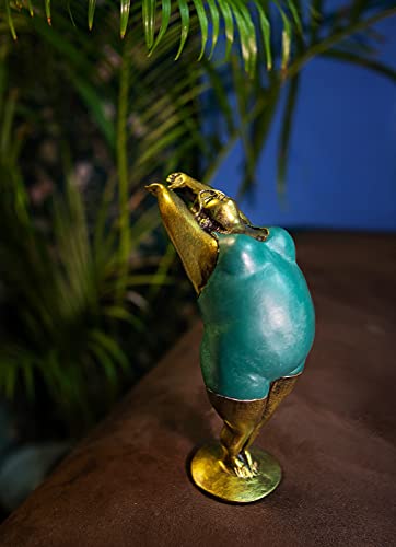 Bestysuperstore Fat Lady Decorative Figurine Resin With Mountain Yoga Pose For Decoration With Dimension W4.6” X L2.5” X H7.6” (Mountain Pose) #TOP3