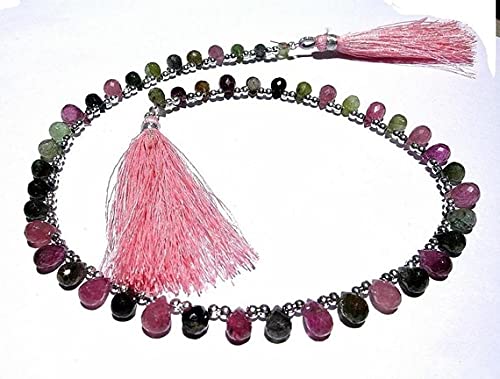 Multi tourmaline perles briolettes gouttes pour fabriquer vos bijoux d'été uniques