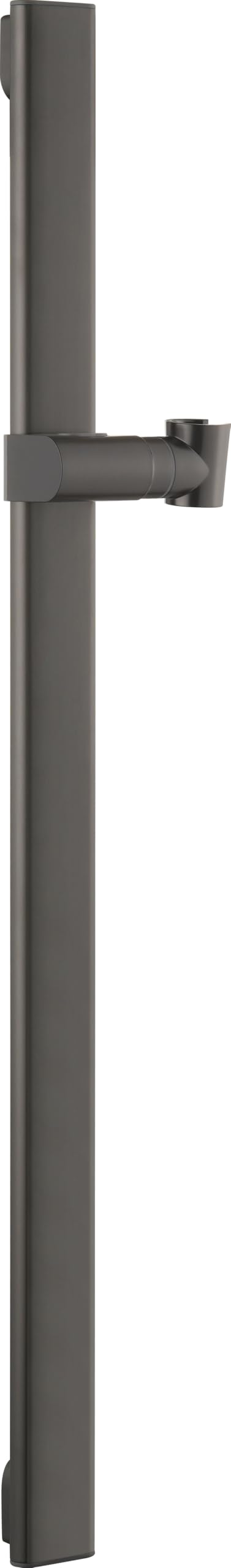 IMEX - Barra de Ducha Pared 65cm Negra | Barra de Acero Inoxidable S.304 Extraplana con Soporte para Alcachofa de Ducha Ajustable | Recambio Original IMEX | Color Black Gun Metal