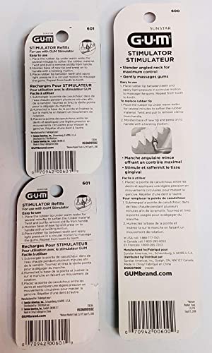 Gum Stimulator & 6 Gum Stimulator Refills With Rubber Tip Replacement #TOP1
