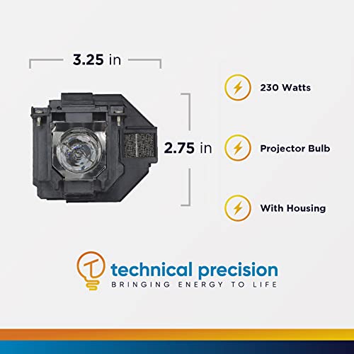 ELPLP96 Replacement Bulb for Epson Pro EX9220 Wireless 1080p+ WUXGA 3LCD Lamp and Housing Projector by Technical Precision - Epson Projector Bulb Replacement VS250 Compatible