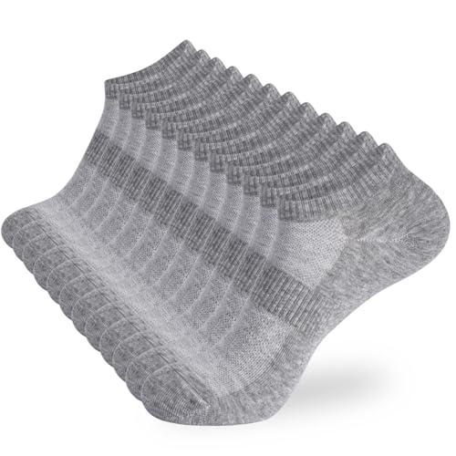 Image of ATBITER 12 Pairs Ankle Socks Women and Men Low Cut No Show Athletic Running Short Socks