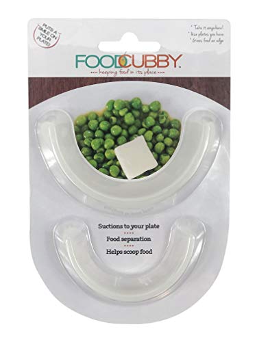 Image of Food Cubby Plate Divider Clear 2 pack