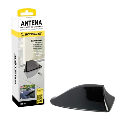 Scosche RMSFC-MX3 Shark Fin Antenna Cover for AM/FM Radio - Fits Most Vehicles with an Existing Roof Top Antenna - Easy Install for Car Truck SUV Van - See Images for Fitment Info