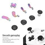 Generic Zamienniki Padów D dla Kontrolerów Series 2 Płynna Rozgrywka dla Profesjonalistów w Grach 1 Pady D ze Stali Nierdzewnej Graczy Rywalizujących (Kolor gradientu)