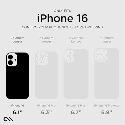 Coque iPhone 16 antichoc pour éviter la casse d'écran grâce au D3O Case-Mate