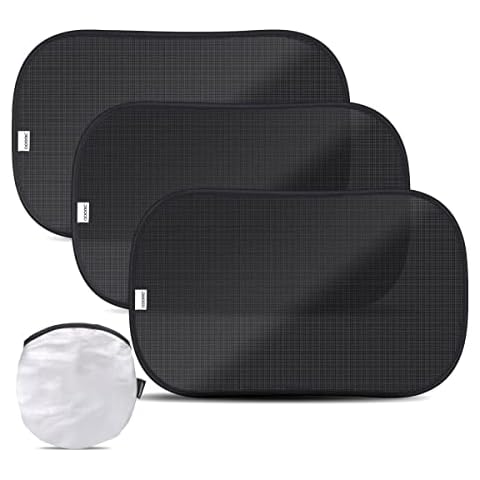 Car Window Shades for Baby, ADORIC Car Sun Shades for Kids 3Pack Car Window Blinds, 51 * 31 CM Suitable for Most Vehicles - Protects Baby/Kids/Pets/Adults Blocks UV Rays Cover