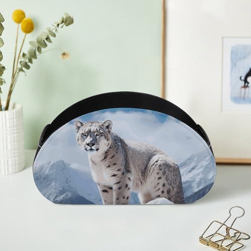 Support de télécommande en cuir PU haut de gamme range-multimédia élégant - 8