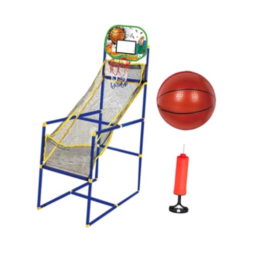 Aro de baloncesto para niños ajustable canasta inflable exterior verde PVC
