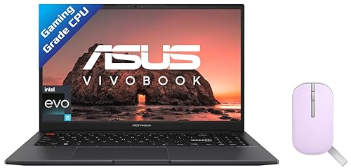 Image of ASUS Vivobook S 15 2022, Intel Core EVO i5-12500H 12th Gen, 15.6 inch inch (39.62 cms) FHD, (16GB RAM /512GB SSD), K3502ZA-KJ542WS + ASUS Marshmallow MD100 Mouse (Purple)