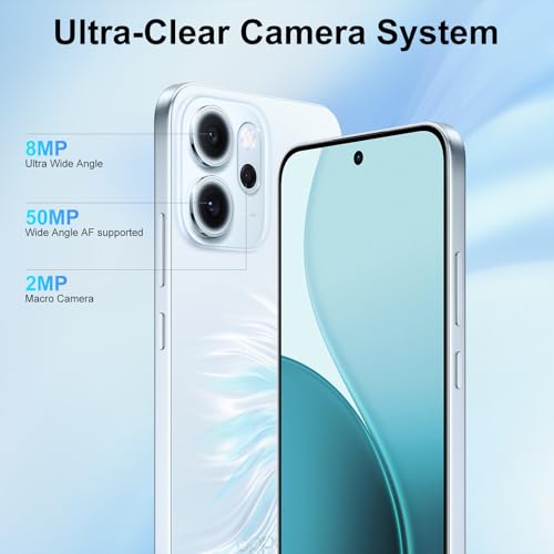 OPPO Reno14 FS 5G 12+512GB Teléfono Movil, IA Smartphone Android, Pantalla AMOLED 120Hz de 6,57", Cámara AI 50+8+2MP, Batería 6000mAh, SUPERVOOC 45W, Snapdragon 6 Gen 1, IP69, Vídeo 4K, NFC, Azul 5 Oppo Reno14 Fs 5g 12+512gb Teléfono Movil, Ia Smartphone Android, Pantalla Amoled 120hz De 6,57", Cámara Ai 50+8+2mp, Batería 6000mah, Supervooc 45w, Snapdragon 6 Gen 1, Ip69, Vídeo 4k, Nfc, Azul