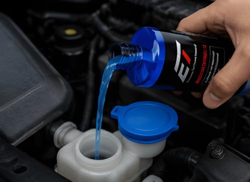 Image of ELTRON TURBO Windshield Washer Fluid for Car 200ML - Imported Concentrated Car Glass Cleaner Liquid (20ML Makes 1L Tank) | Streak-Free Crystal Clear Visibility | Removes Dust, Bugs & Grime
