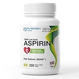 Puregen Labs Aspirin 81 mg Low Dose (NSAID) – 300 Enteric Coated Tablets