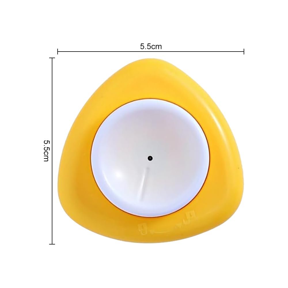Perforador de huevos semiautomático 2 piezas abridor de huevos duros y crudos blanco amarillo