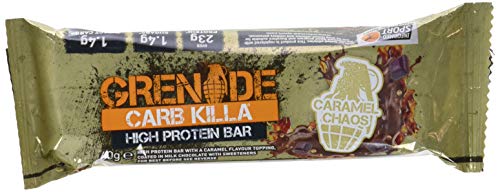 Grenade Carb Killa High Protein and Low Carb Barra Sabor Caramel Chaos - 12 Unidades