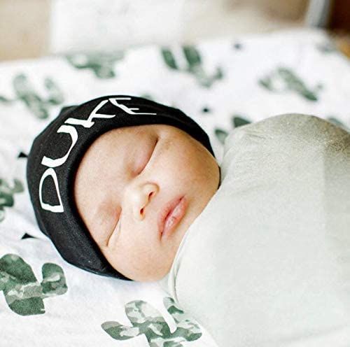 Boy's Personalized Newborn Knotted Baby Beanie Hat
