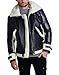KARL LAGERFELD Paris Men's Outerwear aviator,BLACK/WHITE,XXL