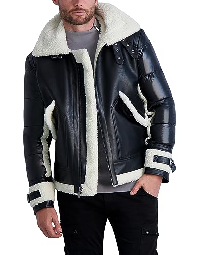 Image of KARL LAGERFELD Men's Karl Lagerfeld Paris Men's Casual Aviator Jacket