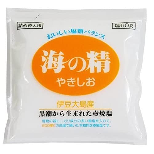 Amazon | 海の精 国産塩 伊豆大島産 やきしお 詰め替え用 60g × 10