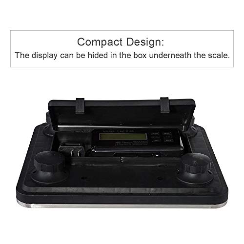 Hteedy Smart 600 Lbs Electronic Digital Platform Scale Industrial Parcel Weigh Pallet Scale Lcd Ac Postal Shipping Pet Weight Scale Floor Bench Scale Postal Platform Shipping Scales #TOP6