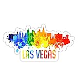 Las Vegas Nevada City Skyline - Laptop Stickers - 4' Vinyl Decal - Laptop, Phone, Tablet Vinyl Decal...