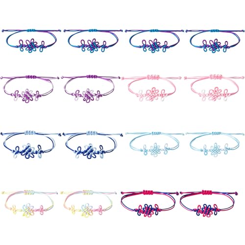 Ayinhov Party Favors,16 Pieces Handmade Knot Bracelets,Birthday Decorations Party Supplies, Halloween Costume Merch Gifts Accessories for Women Girls