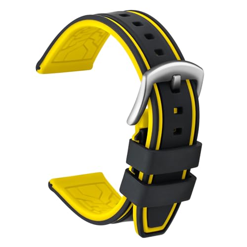 Compatibilità: il cinturino è adatto alla maggior parte degli orologi tradizionali e smartwatch con larghezza standard delle anse di 20 mm, 22 mm, 24 mm e 26 mm