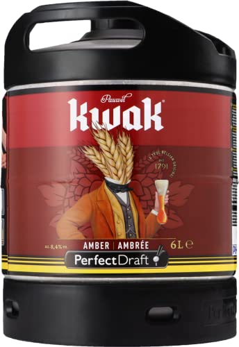 Fût 6L Perfectdraft - 5 euros de consigne inclus - Fût pour tireuse à bière (Kwak Ambrée)