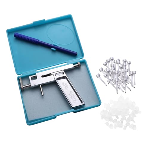 Gogogmee Professional Ear Piercing Set 80pcs Piercing Studs with Pen Case Random Color