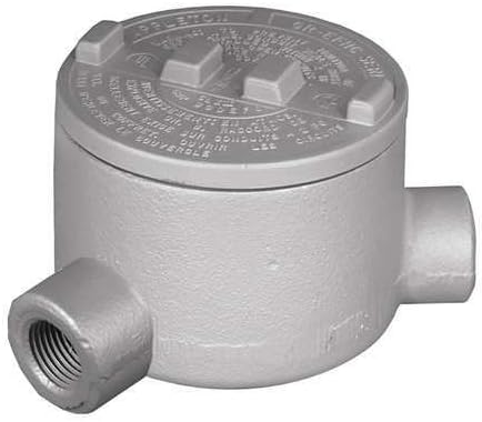Appleton GRN75 Conduit Outlet Box, Type GRN, (2) 3/4" Hubs, Malleable